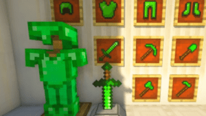Easy Emerald Tools Mod for Minecraft 1.17 netherite mod minecraft