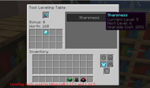 Leveling Tool+ mod for Minecraft 1.17.1 and 1.16.5 year 2021