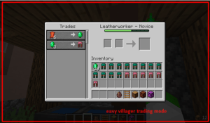 easy villager trading mode minecraft mod