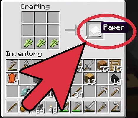 how to do paper in minecraft