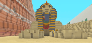Egyptian island with the Sphinx